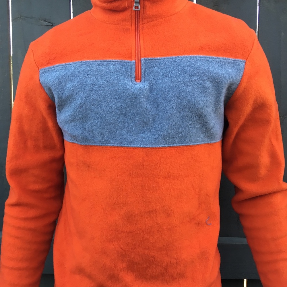 Orange Size XL Quarter zip jacket sweater
